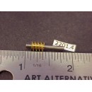 2201-4 - (CIL etc.), brass worm gear, 1/16 diam shaft; 7/7 long shaft; 1/16 space - Pkg. 1
